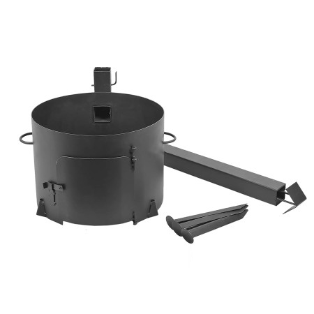 Stove with a diameter of 340 mm with a pipe for a cauldron of 8-10 liters в Туле