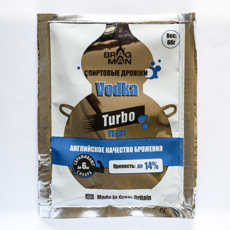 Turbo yeast alcohol BragMan "Vodka TURBO" (66 gr) в Туле