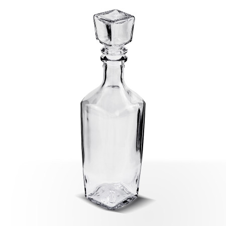 Бутылка (штоф) "Элегант" стеклянная 0,5 литра с пробкой  в Туле